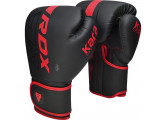 Перчатки тренировочные RDX BGR-F6MR-10OZ черный\красный матовый