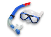 Набор для плавания детский Sportex маска+трубка (ПВХ) E41219 синий