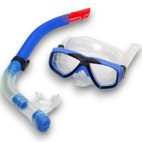 Набор для плавания детский Sportex маска+трубка (ПВХ) E41219 синий