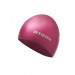 Шапочка для плавания Atemi SC104, силикон, вишневая 75_75