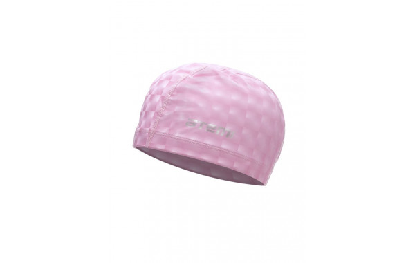 Шапочка для плавания Atemi тканевая с ПУ покрытием, 3D PU 130 розовый 600_380