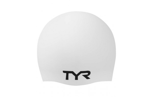 Шапочка для плавания TYR Wrinkle Free Silicone Cap LCS\100 белый 600_380