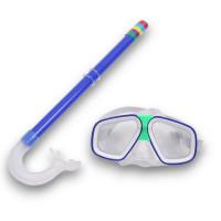 Набор для плавания детский Sportex маска+трубка (ПВХ) E41237-1 синий
