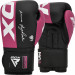 Перчатки тренировочные RDX BGR-F4P-12oz розовый\черный 75_75