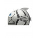 Шапочка для плавания Atemi FC103 рыбка+, серебро 75_75
