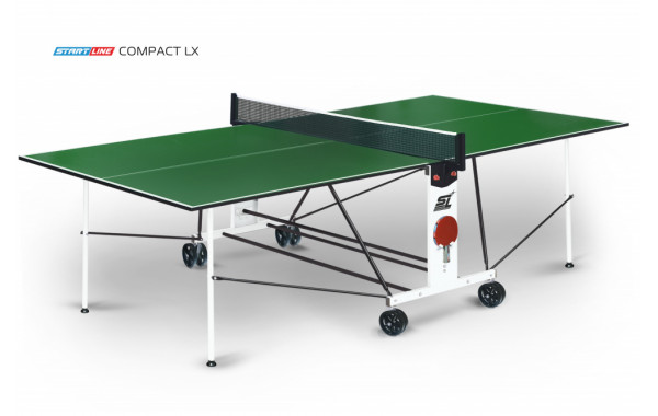 Теннисный стол Start Line Compact LX Green с сеткой 600_380
