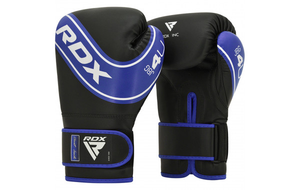 Перчатки детские RDX JBG-4U-4oz синий\черный 600_380