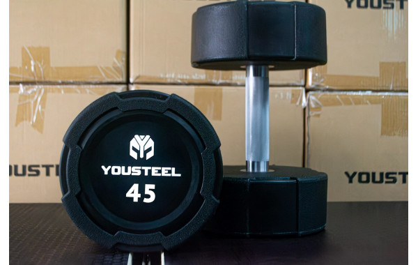 Гантель EVO 45кг полиуретановая YouSteel 600_380