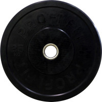 Диск для штанги Profi-Fit каучуковый, черный, d51 25кг