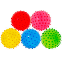 Мяч надувной Sportex с шипами d10 см T07485 Mix