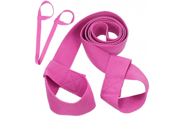 Ремень-стяжка универсальная для йога ковриков и валиков Sportex B31604 (розовый) 600_380