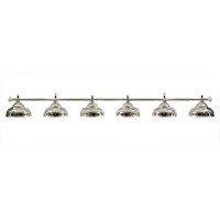 Лампа на шесть плафонов Weekend Ravena d38 см 75.018.06.0 серебристая штанга, серебристый плафон