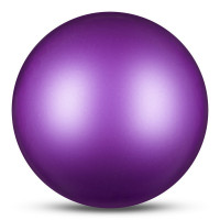 Мяч для художественной гимнастики d19см Indigo ПВХ IN329-VI фиолетовый металлик