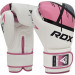 Перчатки тренировочные RDX BGR-F7P-10oz белый\розовый 75_75