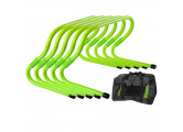 Барьеры тренировочные Sportex набор из 5 штук в сумке, 15-30см E33553-ST зеленый Neon