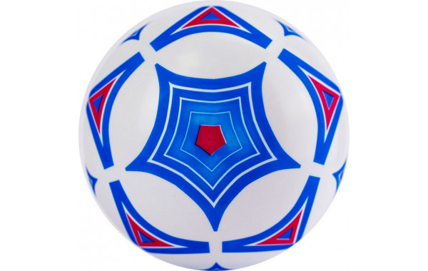 Мяч детский с рисунком Геометрия d23см MD-23-02 ПВХ, бело-голубой 600_380