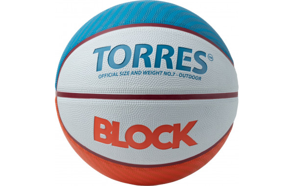 Мяч баскетбольный Torres Block B023167 р.7 600_380