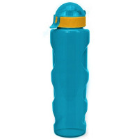 Бутылка для воды LIFESTYLE со шнурком, 700 ml., anatomic, прозрачно/морской зеленый КК0161
