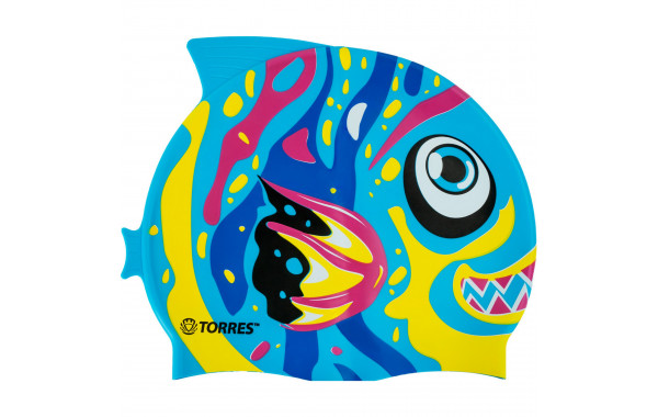 Шапочка для плавания детская Torres Junior, силикон SW-12206AF голубой 600_380