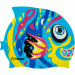 Шапочка для плавания детская Torres Junior, силикон SW-12206AF голубой 75_75