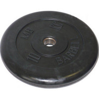 Диск обрезиненный 10 кг MB Barbell черный