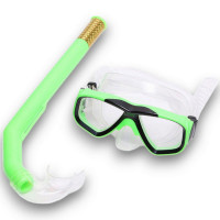 Набор для плавания детский Sportex маска+трубка (ПВХ) E41218 зеленый