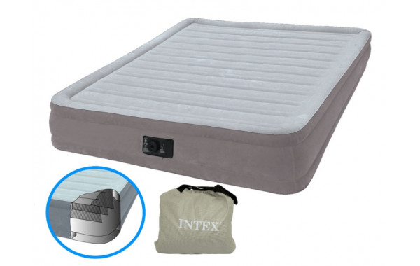 Надувная кровать Intex Comfort-Plush 152х203х33см, встроенный насос 67770 600_380