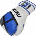 Перчатки тренировочные RDX BGR-F7U-14oz белый\синий 75_75