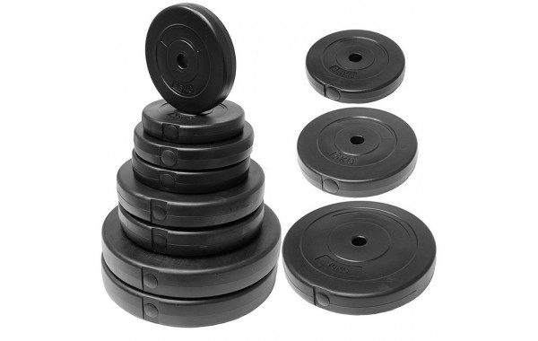 Диск пластиковый, цемент, d26 мм Sportex, 0,5 кг CPL-100 черный 600_380