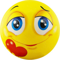 Мяч детский Palmon Funny Faces DS-PP 207 D=12 см, желтый