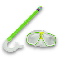 Набор для плавания детский Sportex маска+трубка (ПВХ) E41237-2 зеленый