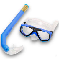 Набор для плавания детский Sportex маска+трубка (ПВХ) E41216 синий