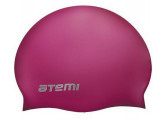 Шапочка для плавания Atemi тонкий силикон TC404 малиновый