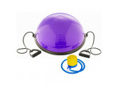 Полусфера Bosu гимнастическая 58см (фиолетовый) с эспандером и насосом (B31660) BOSU055-19