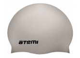 Шапочка для плавания Atemi TC408 тонкий силикон, серебро