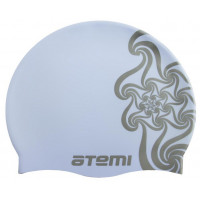 Шапочка для плавания Atemi PSC302 голубая(кружево) детская