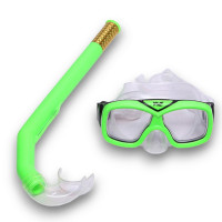 Набор для плавания детский Sportex маска+трубка (ПВХ) E41236 зеленый