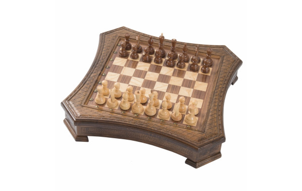 Шахматы резные Haleyan восьмиугольные в ларце с ящиками 50 kh164 600_380