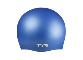 Шапочка для плавания TYR Wrinkle Free Silicone Cap LCS\420 голубой