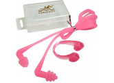Комплект для плавания беруши и зажим для носа Sportex C33555-2 розовые