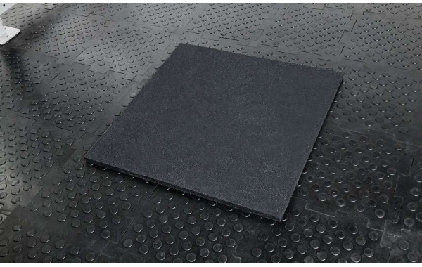 Напольное резиновое покрытие Stecter 1000х1000х30 мм (черный) 2245 600_380
