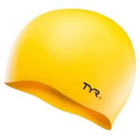 Шапочка для плавания TYR Wrinkle Free Silicone Cap LCS-720 желтый