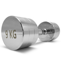 Гантель круглая хромированная 9 кг UnixFit PRO DBRND9PCEx2 2 шт