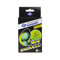 Мячики для н\тенниса 40+ Donic GLOW IN THE DARK 6 штук 608507 зеленый