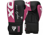 Перчатки тренировочные RDX BGR-F4P-10oz розовый\черный