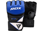 Перчатки тренировочные RDX Grappling F12 GGR-F12U черный\синий