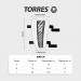 Щитки Torres Match FS2305 бело-голубой 75_75