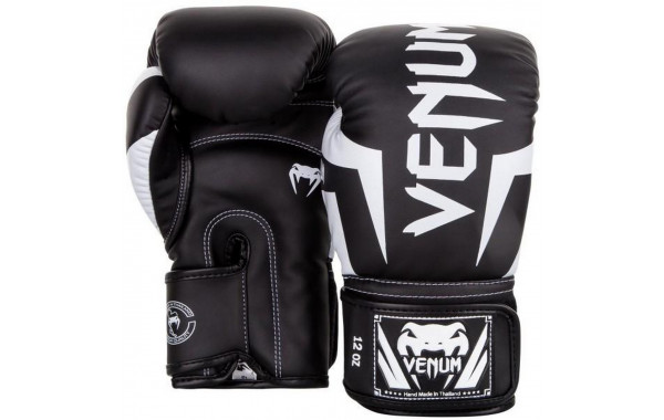 Перчатки Venum Elite 0984-108-12oz черный\белый 600_380