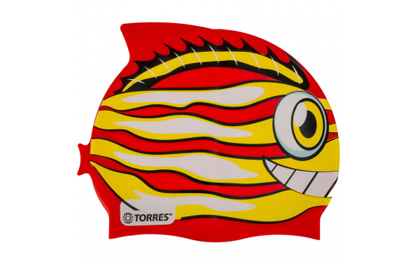 Шапочка для плавания детская Torres Junior, силикон SW-12206RD красный 600_380