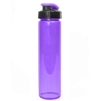 Бутылка для воды HEALTH and FITNESS, 500 ml., straight, прозрачно/фиолетовый КК0160